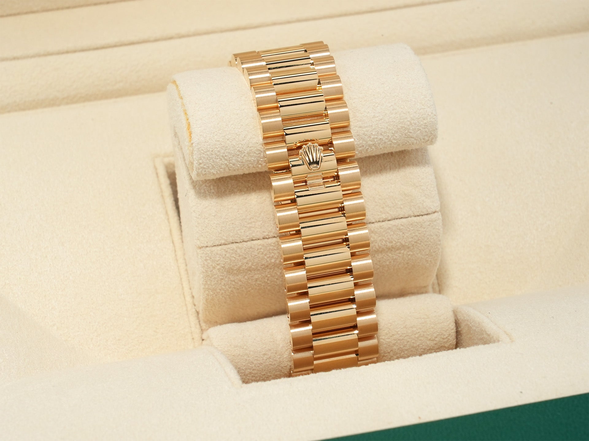 ROLEX Day-Date 40 Ref.228238 Yellow Gold Green Dial Unused ntcwtkmp