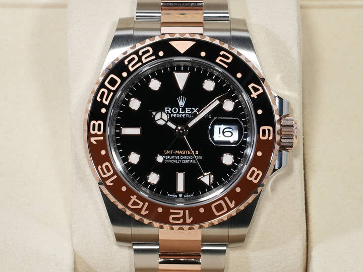 Rolex GMT-Master II Ref.126711CHNR Stainless Steel/Everose Gold Black Dial Oyster Bracelet Unused pgn4gbwy