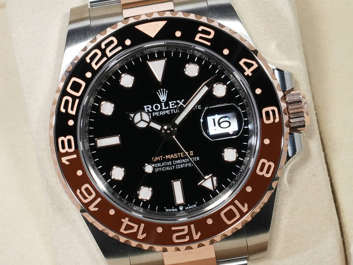 Rolex GMT-Master II Ref.126711CHNR Stainless Steel/Everose Gold Black Dial Oyster Bracelet Unused pgn4gbwy