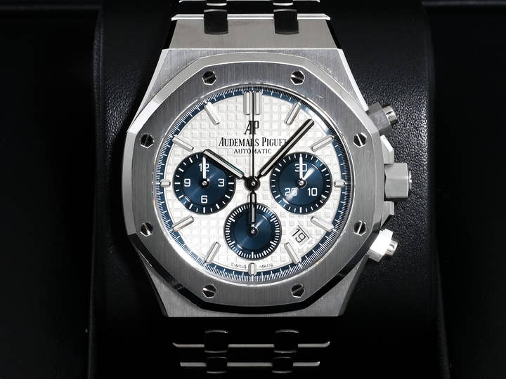 Audemars Piguet Royal Oak Chronograph Ref.26315ST.OO.1256ST.01 Stainless Steel Silver Dial Excellent Condition 8dxpsb8g