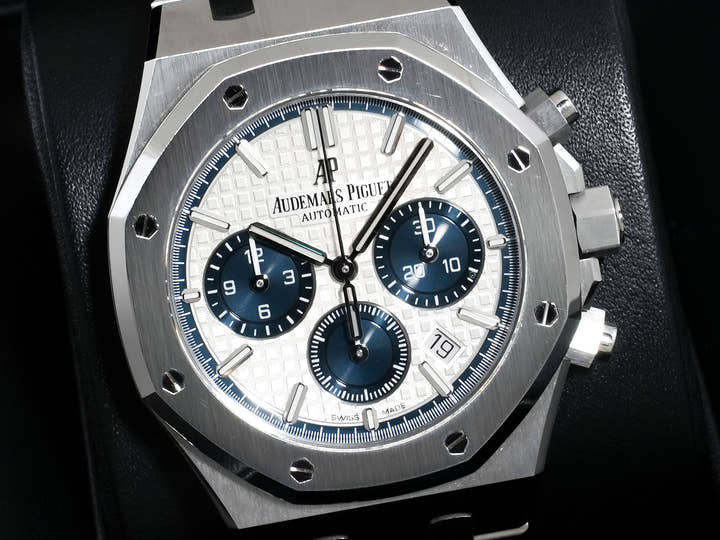 Audemars Piguet Royal Oak Chronograph Ref.26315ST.OO.1256ST.01 Stainless Steel Silver Dial Excellent Condition 8dxpsb8g