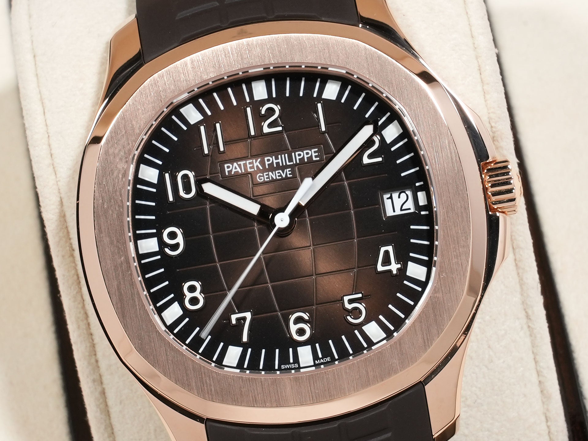 Patek Philippe Aquanaut Ref. 5167R-001 Rose Gold Brown Dial Excellent Condition 69emsa5e