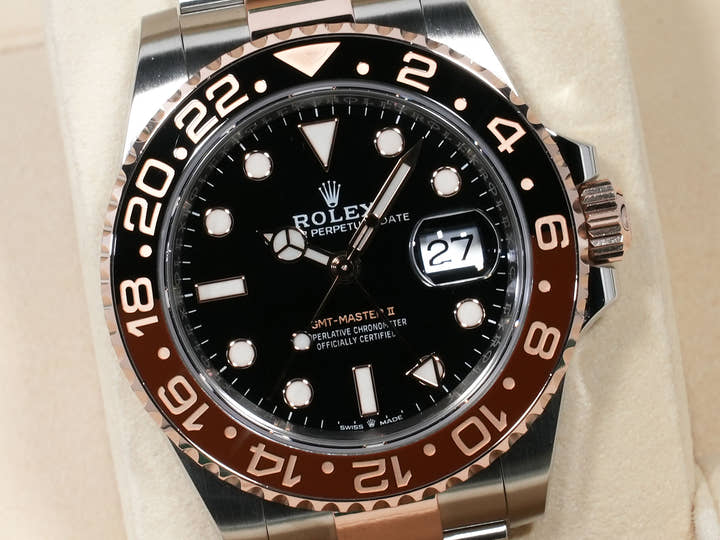 Rolex GMT-Master II Ref. 126711CHNR Stainless Steel/Everose Gold Black Dial Oyster Bracelet Excellent Condition 5s5x8o9b