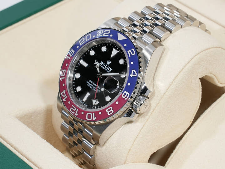 Rolex GMT-Master II Ref. 126710BLRO Stainless Steel Black Dial Jubilee Bracelet Used pewbu45p