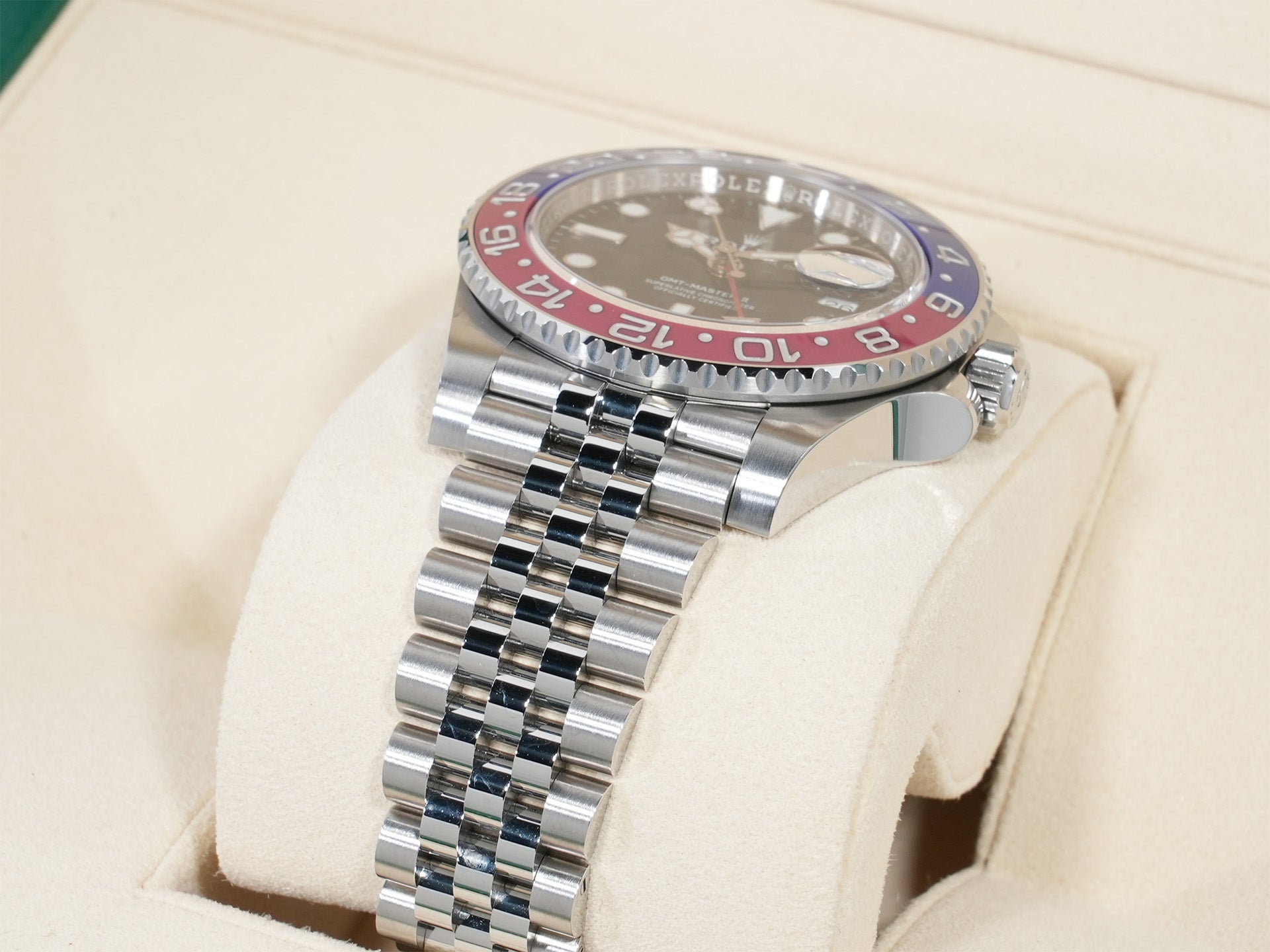 Rolex GMT-Master II Ref. 126710BLRO Stainless Steel Black Dial Jubilee Bracelet Used pewbu45p