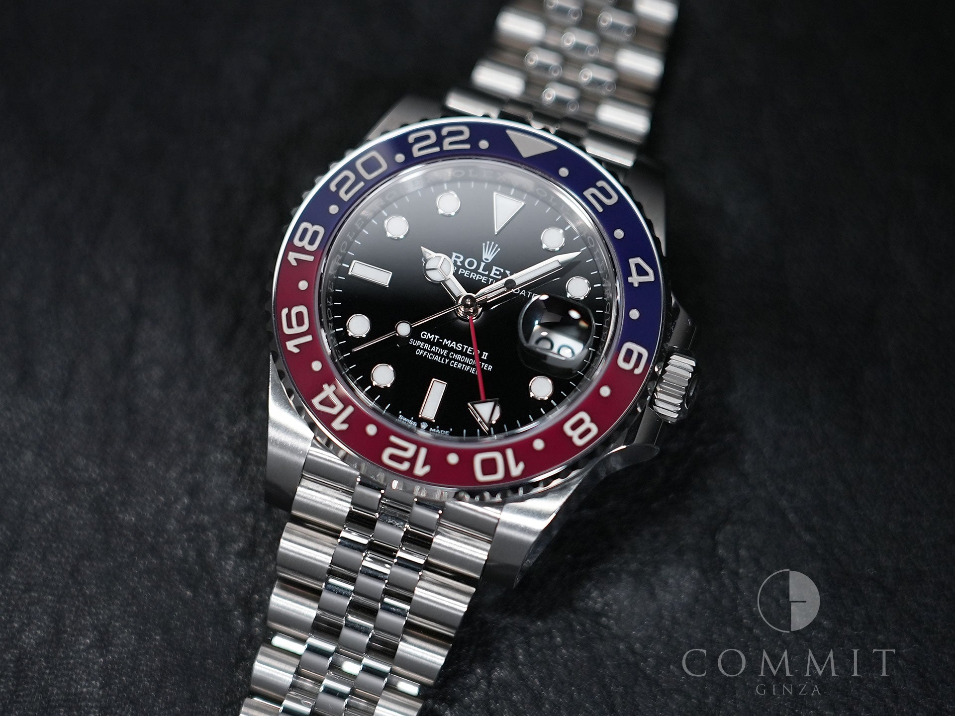 Rolex GMT-Master II Ref. 126710BLRO Stainless Steel Black Dial Jubilee Bracelet Used eekvujfa