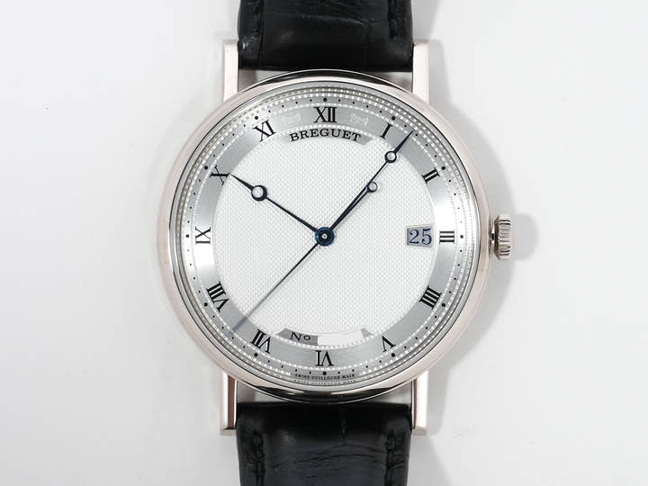 Breguet Classique Ref.5177BB/15/9V6 White Gold Silver/Guilloché Dial Excellent Used Condition u98v3mmr