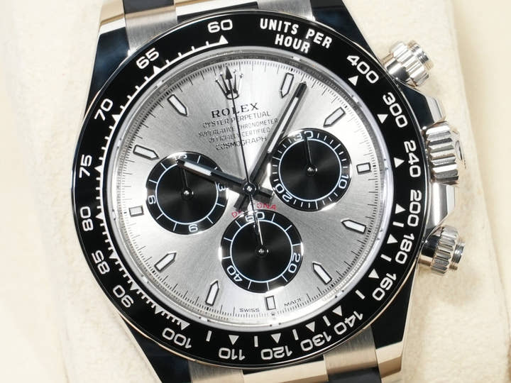 Rolex Daytona Ref. 126519LN White Gold Steel x Bright Black Dial Unused a4yp9hh3