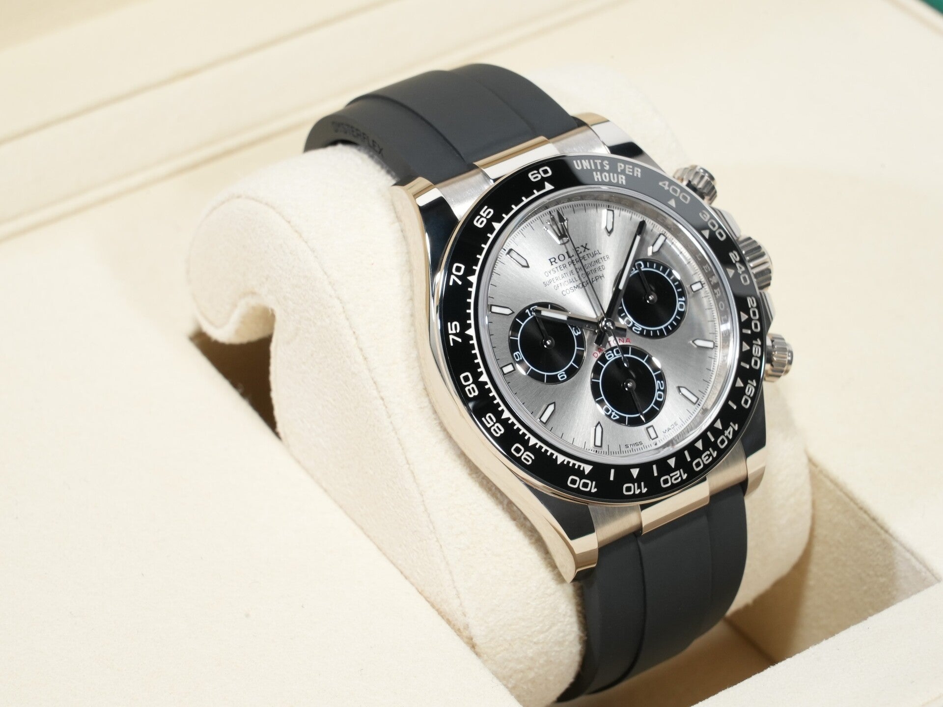 Rolex Daytona Ref. 126519LN White Gold Steel x Bright Black Dial Unused a4yp9hh3