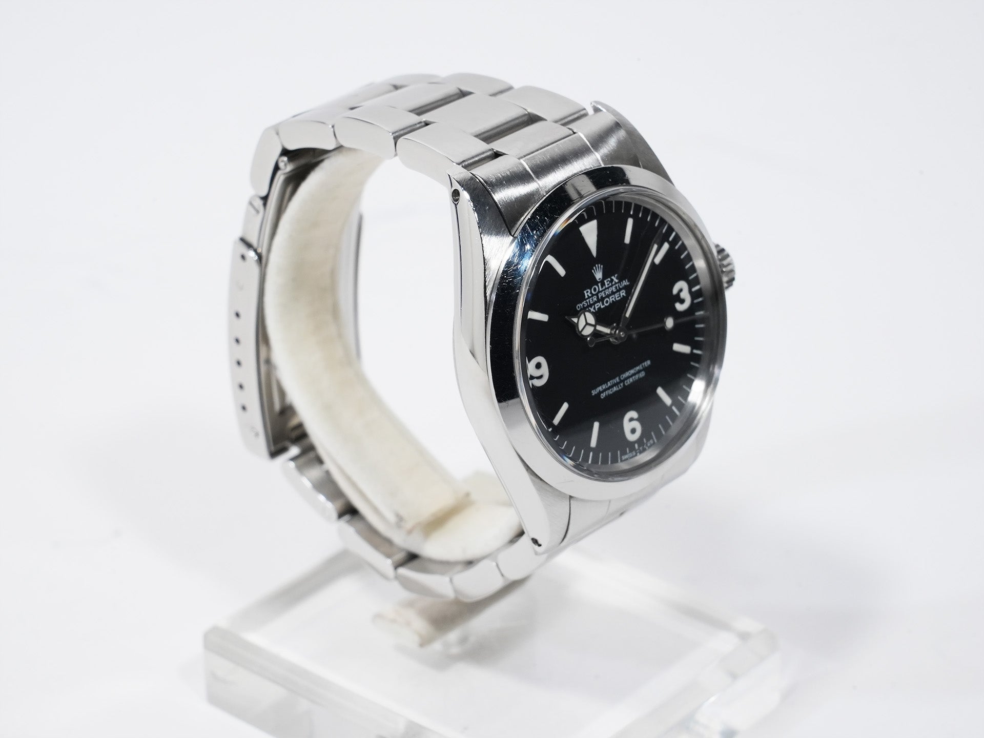 ロレックス エクスプローラーI Ref.1016 ステンレススチール ブラック文字盤 中古 agzfcc7h