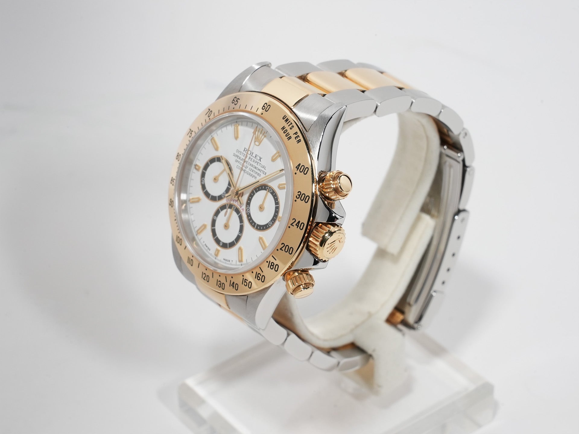 ロレックス デイトナ エルプリメロ Ref.16523 ステンレススチール/イエローゴールド ホワイト文字盤 中古 bb8upd9n