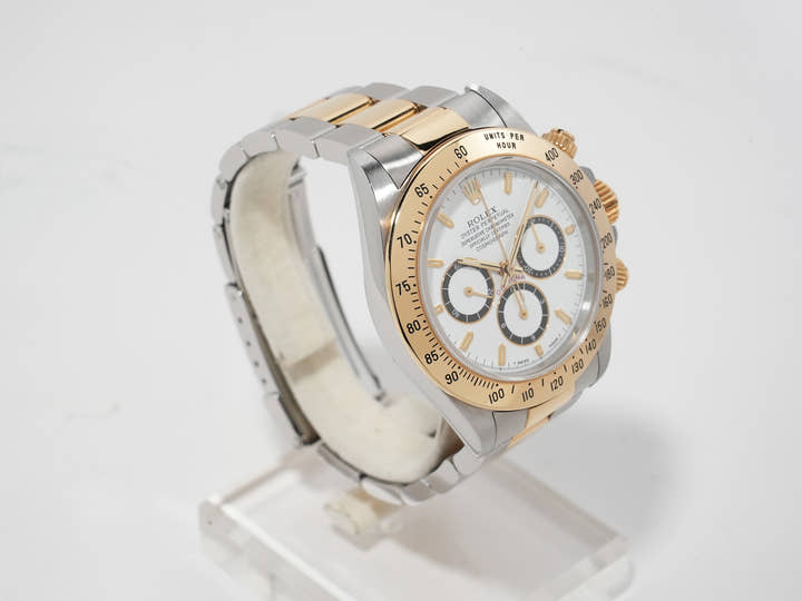 ロレックス デイトナ エルプリメロ Ref.16523 ステンレススチール/イエローゴールド ホワイト文字盤 中古 bb8upd9n