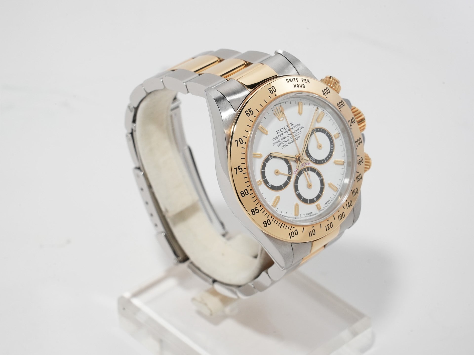 ロレックス デイトナ エルプリメロ Ref.16523 ステンレススチール/イエローゴールド ホワイト文字盤 中古 bb8upd9n