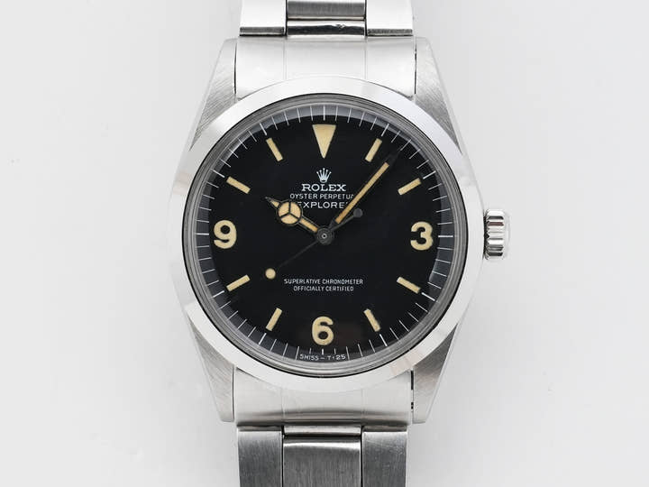 ロレックス エクスプローラーI Ref.1016 ステンレススチール ブラック文字盤 中古 abtr5hfh