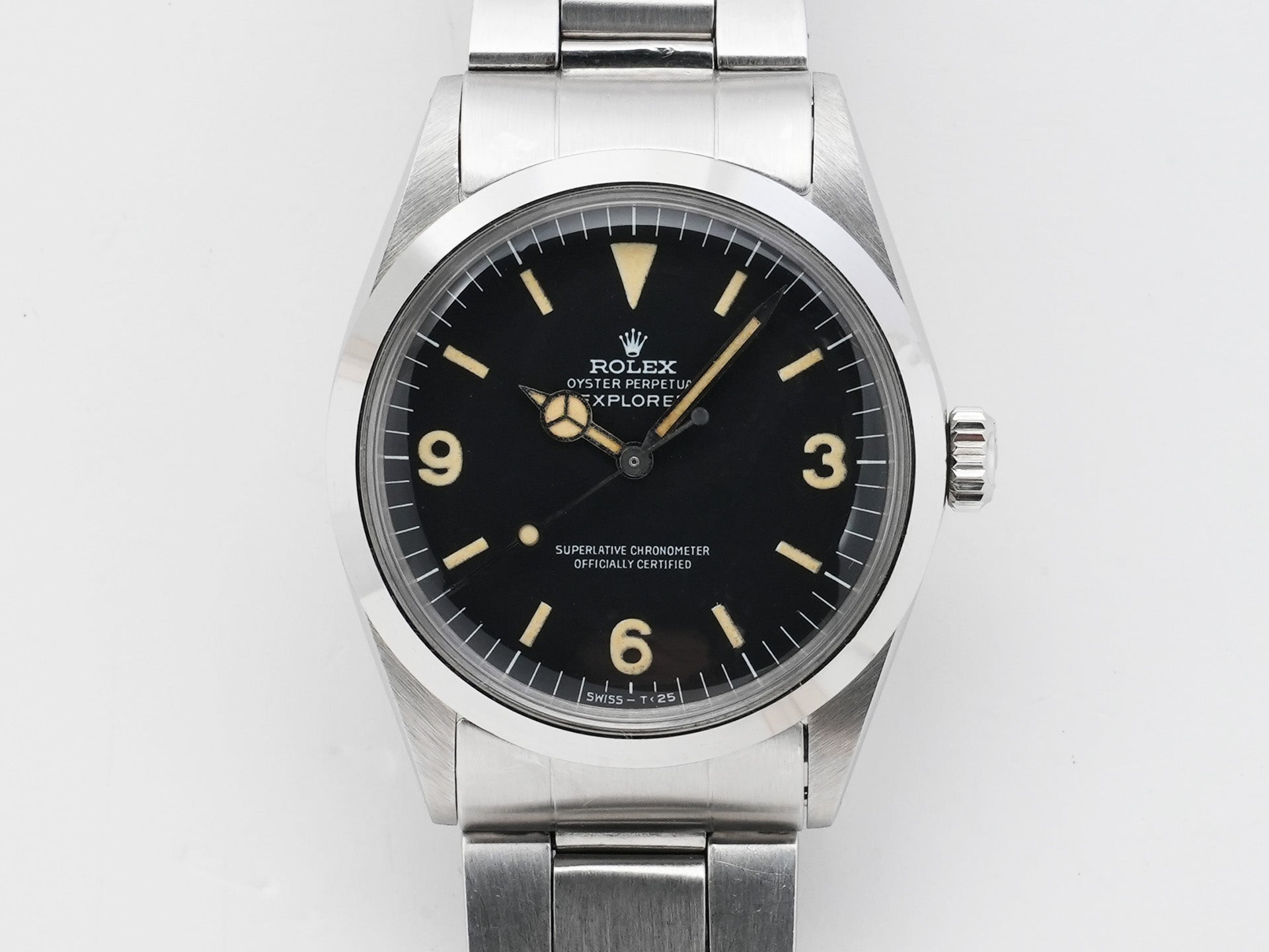 ロレックス エクスプローラーI Ref.1016 ステンレススチール ブラック文字盤 中古 abtr5hfh