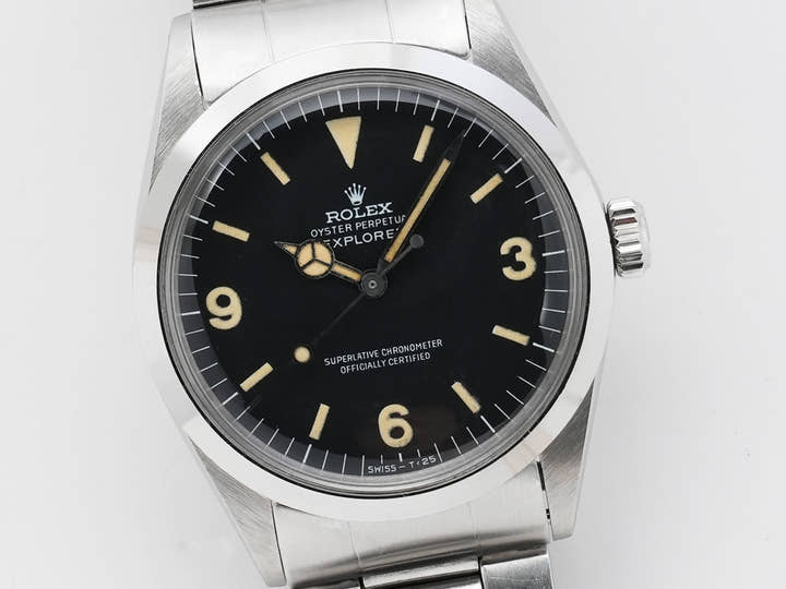 ロレックス エクスプローラーI Ref.1016 ステンレススチール ブラック文字盤 中古 abtr5hfh