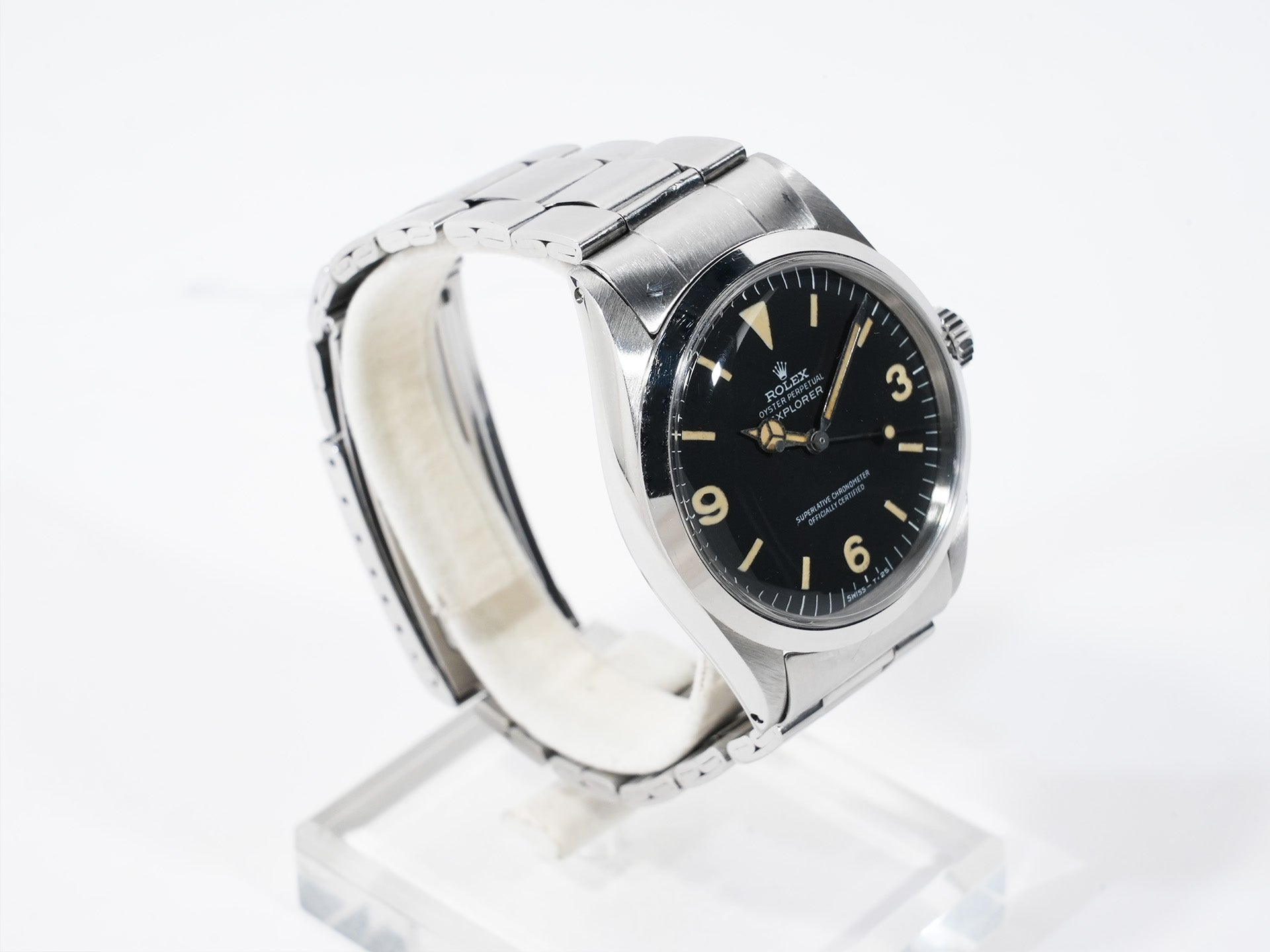ロレックス エクスプローラーI Ref.1016 ステンレススチール ブラック文字盤 中古 abtr5hfh
