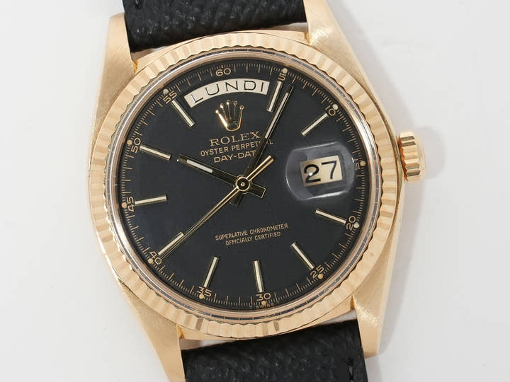 Rolex Day-Date 36 Ref. 1803 Yellow Gold Black Dial Used ir8h2xmd