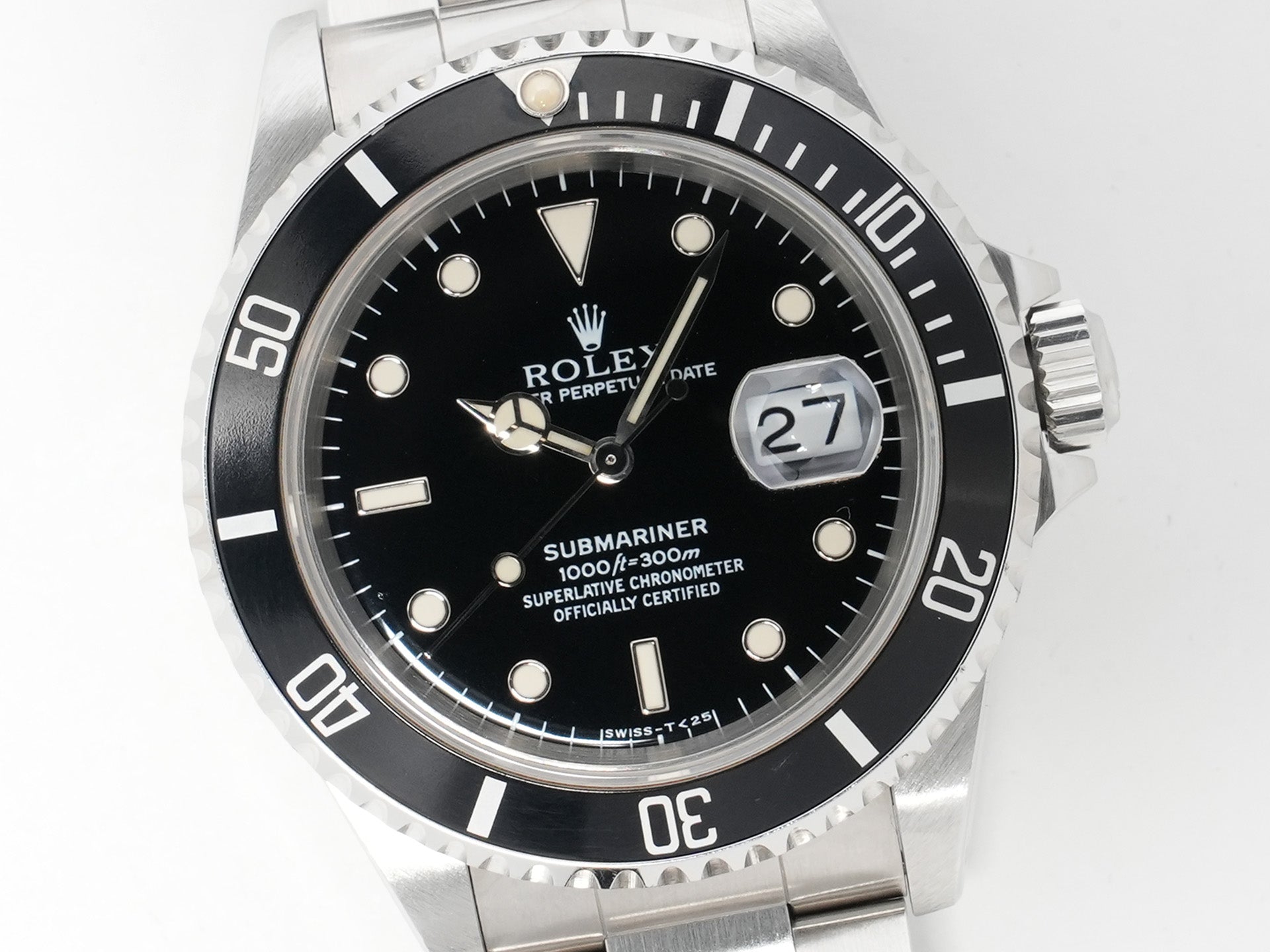 Rolex Submariner Date Ref. 16610 Stainless Steel Black Dial Used ix274fpa