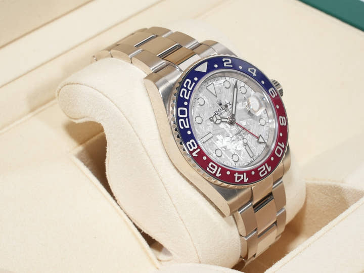 ROLEX GMT-Master II Ref.126719BLRO White Gold Meteorite Dial Oyster Bracelet Pre-owned utxfiuz2