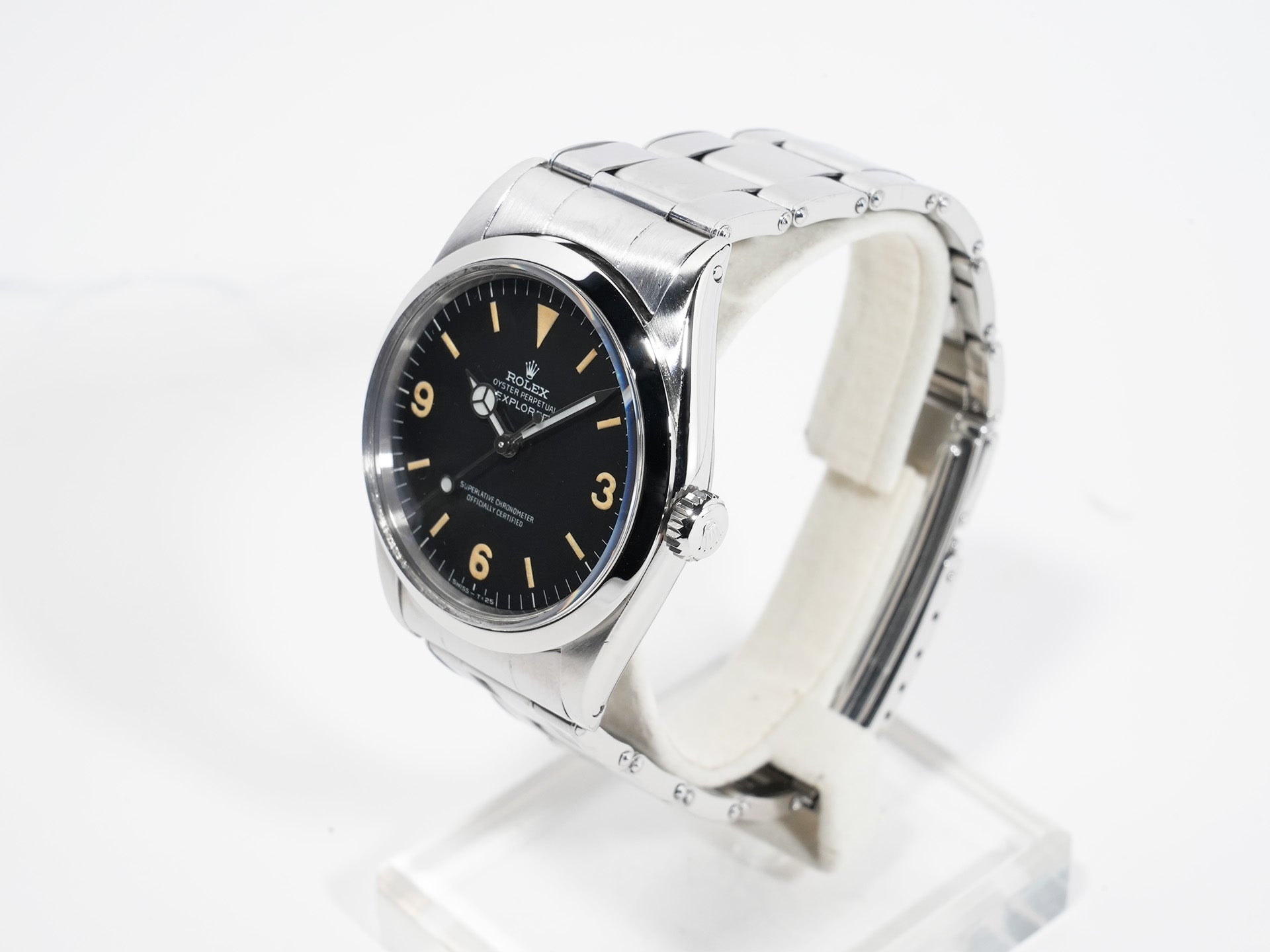 Rolex Explorer I Ref. 1016 Stainless Steel Black Dial Used uykq2jbp