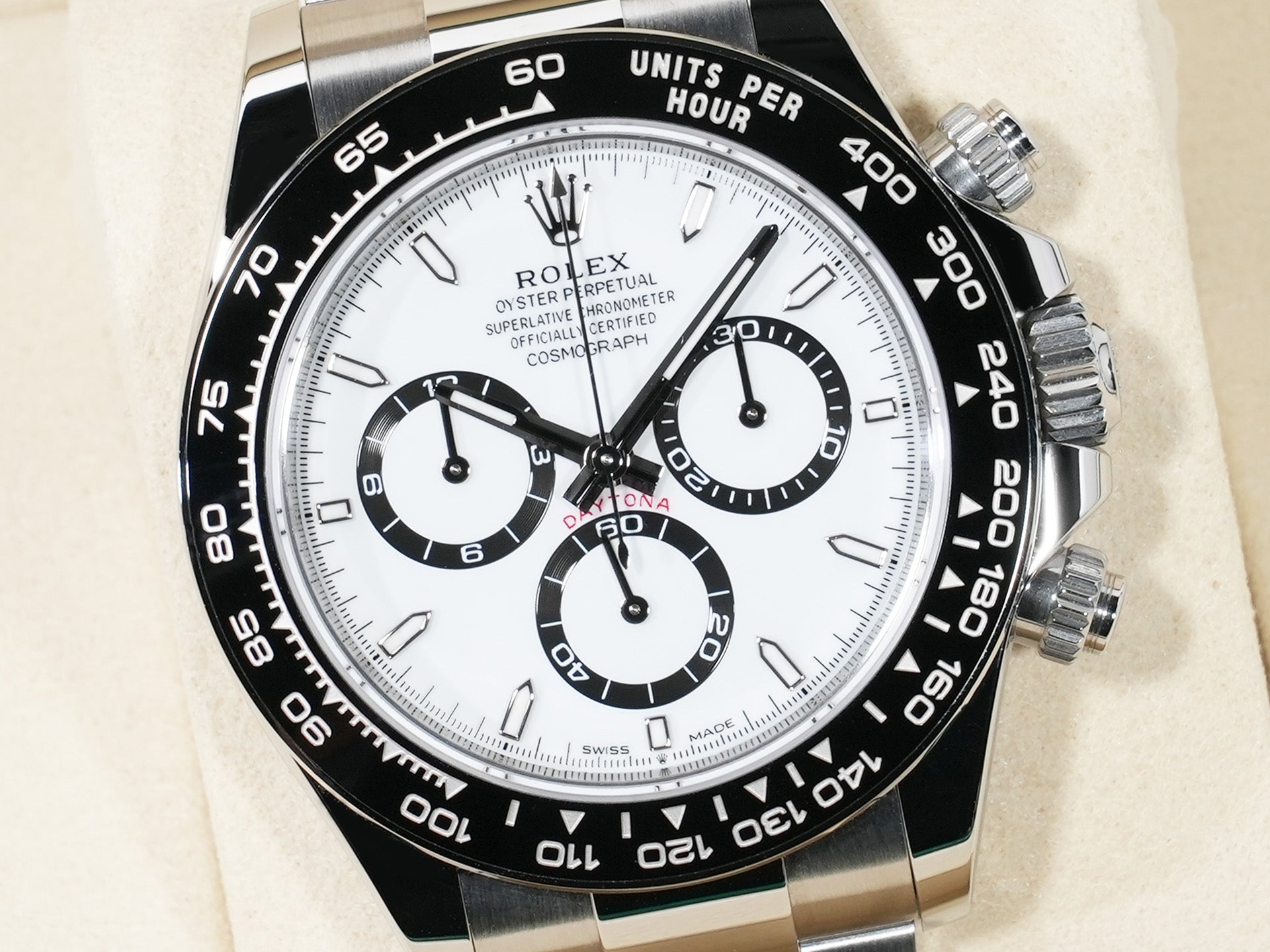 ROLEX Daytona Ref. 126500LN Stainless Steel White Dial Excellent Condition jsekakkj