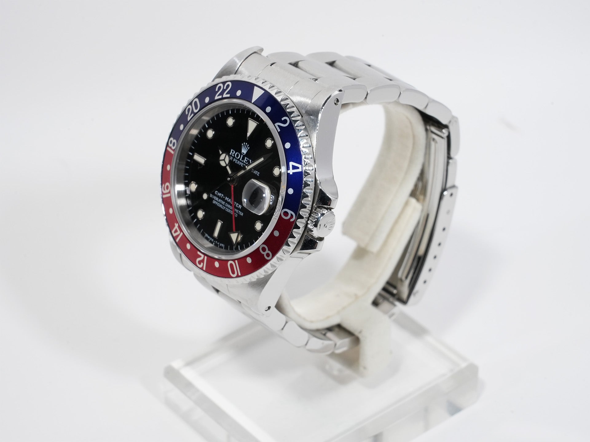 Rolex GMT-Master Ref. 16700 Stainless Steel Black Dial Oyster Bracelet Pre-owned oupui5hz