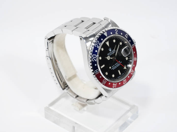 Rolex GMT-Master Ref. 16700 Stainless Steel Black Dial Oyster Bracelet Pre-owned oupui5hz