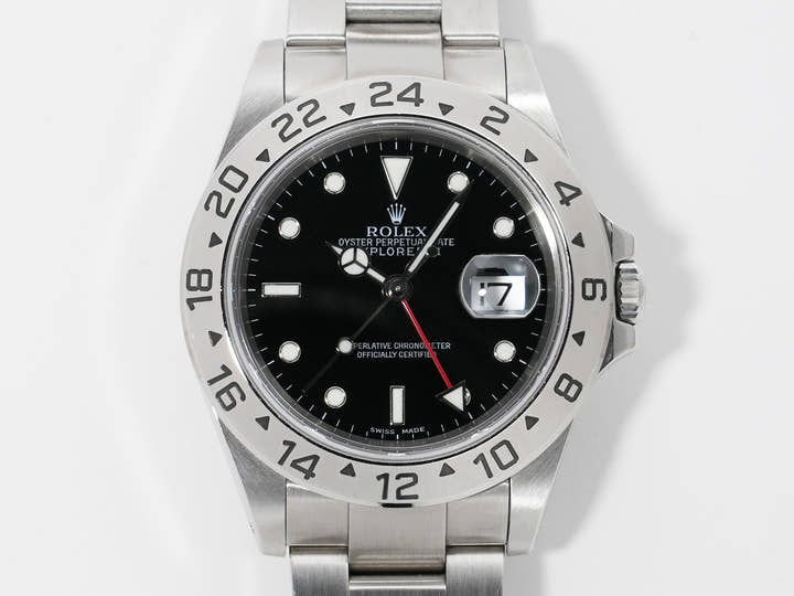Rolex Explorer II Ref. 16570 Stainless Steel Black Dial Oyster Bracelet Used kegechg7