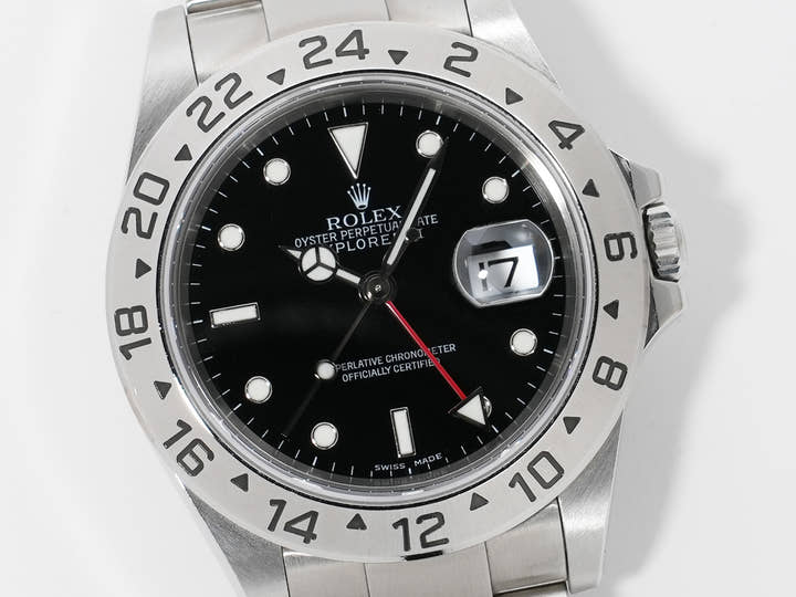 Rolex Explorer II Ref. 16570 Stainless Steel Black Dial Oyster Bracelet Used kegechg7