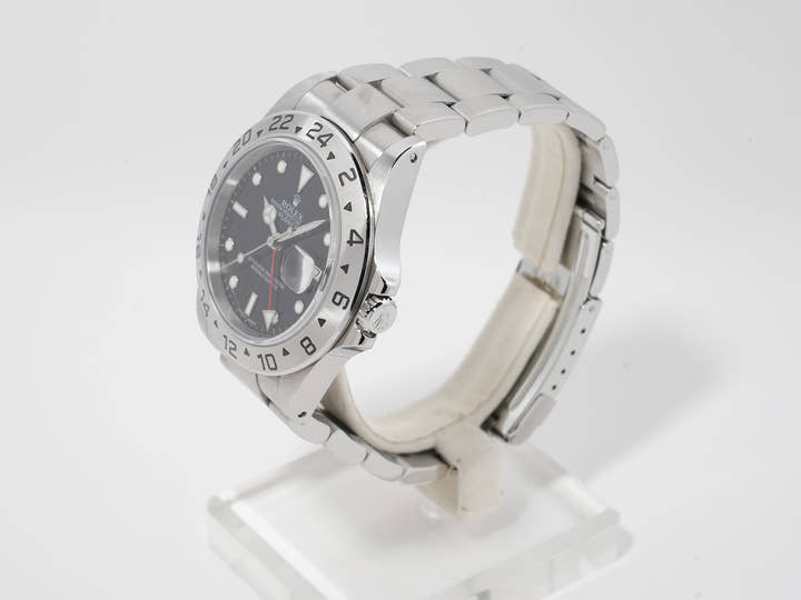 Rolex Explorer II Ref. 16570 Stainless Steel Black Dial Oyster Bracelet Used kegechg7