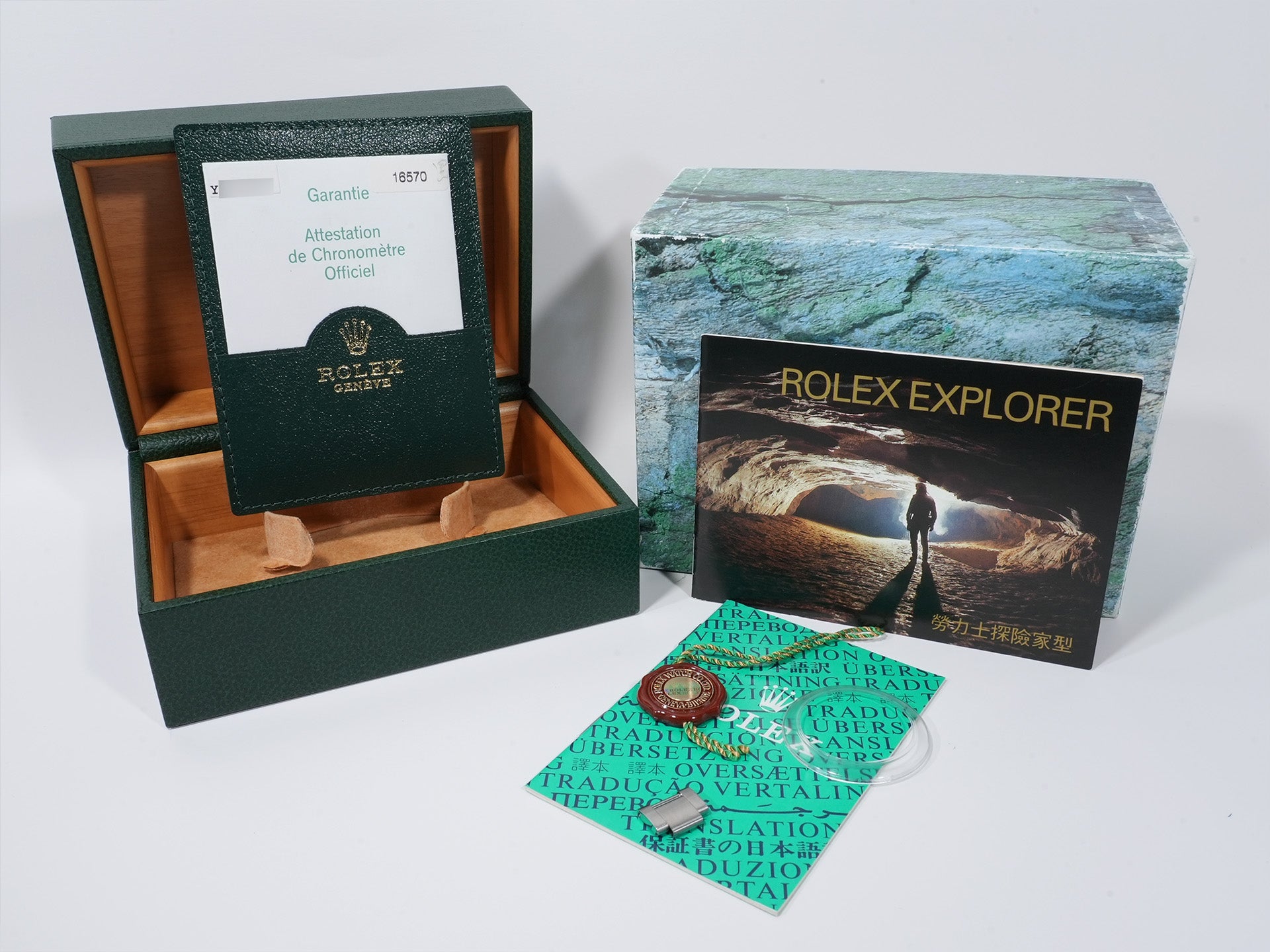 Rolex Explorer II Ref. 16570 Stainless Steel Black Dial Oyster Bracelet Used kegechg7