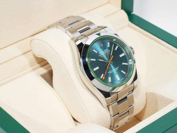 Rolex Milgauss Ref.116400GV Stainless Steel Z-Blue Dial Pre-owned h2jriy92
