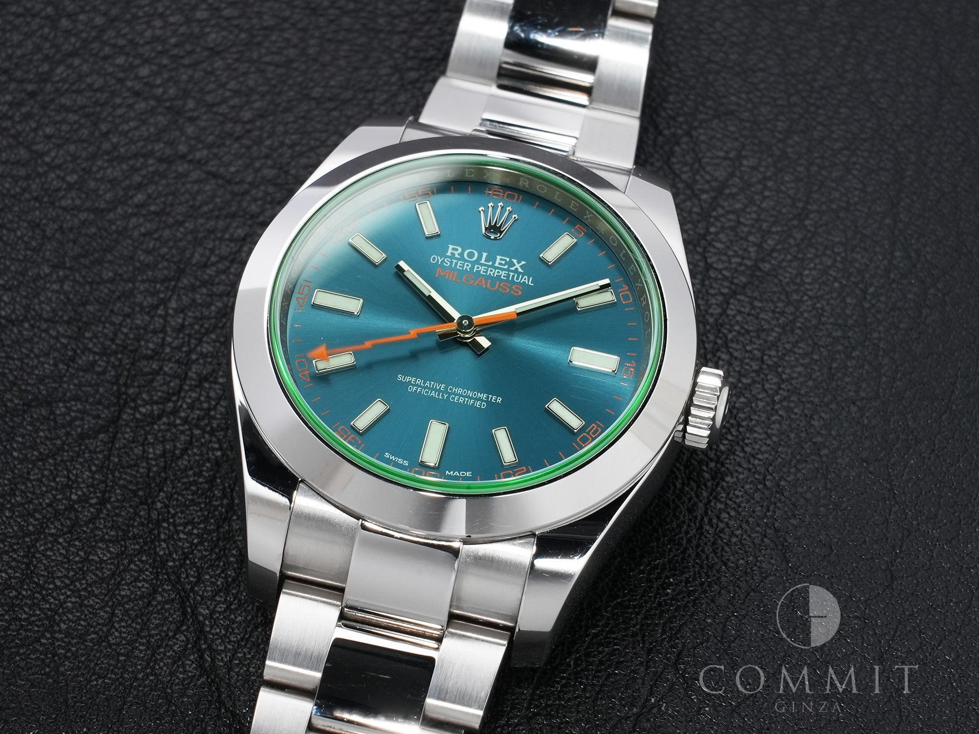 Rolex Milgauss Ref.116400GV Stainless Steel Z-Blue Dial Pre-owned h2jriy92
