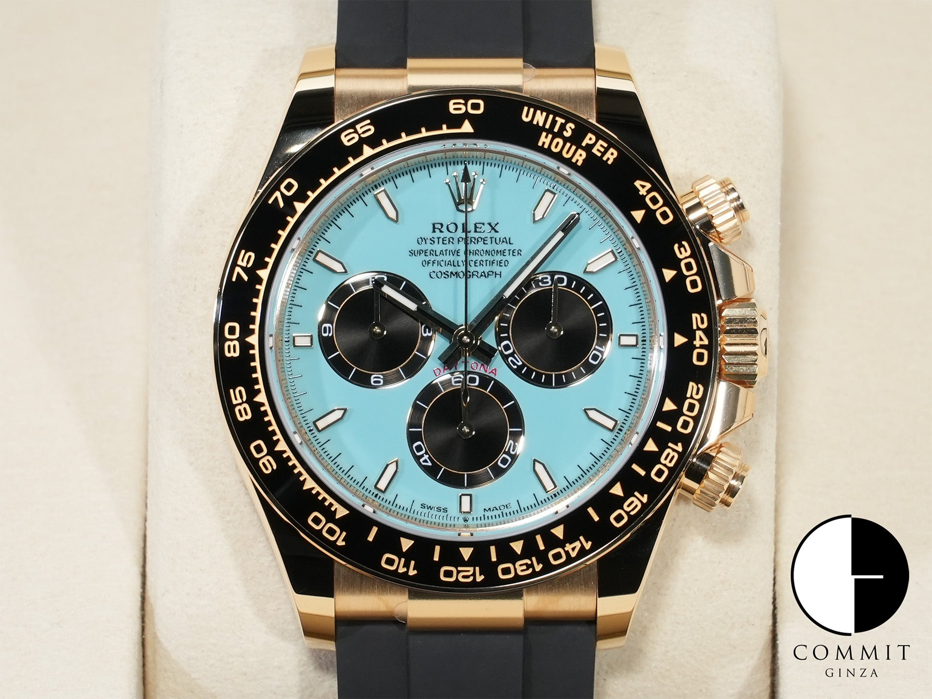 ロレックス デイトナ Ref.126518LN イエローゴールド ターコイズブルー文字盤 未使用 zv9xwtrz