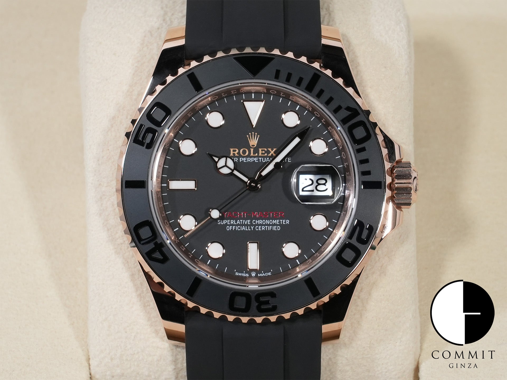 ロレックス ヨットマスター40 Ref.126655 エバーローズゴールド ブラック文字盤 未使用 yskrsf4u