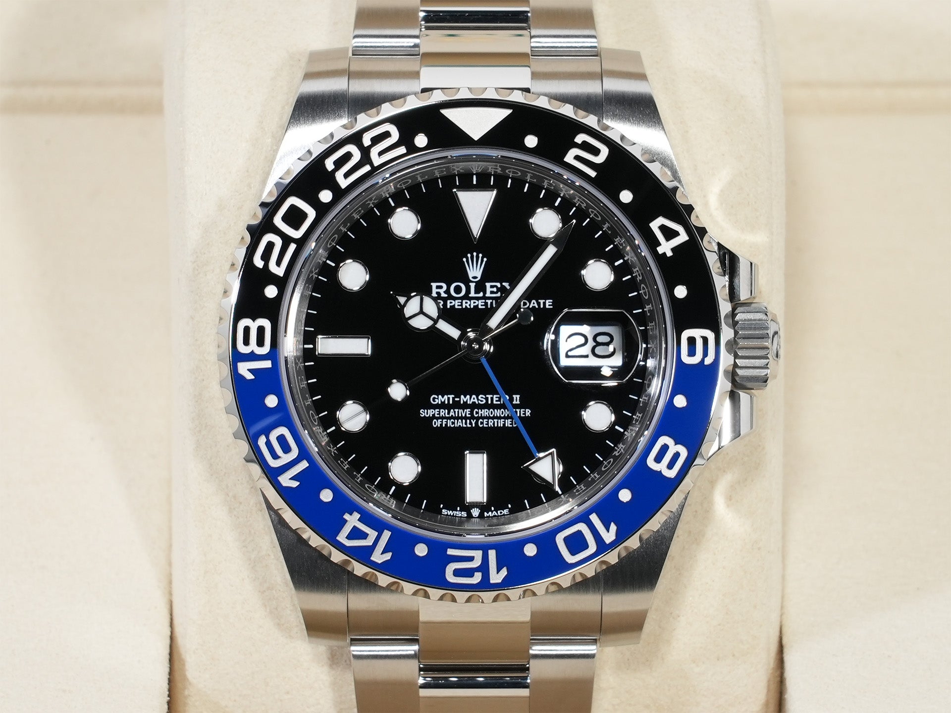 ロレックス GMTマスターII Ref.126710BLNR ステンレススチール ブラック文字盤 オイスターブレスレット 未使用 4d4pi3s9