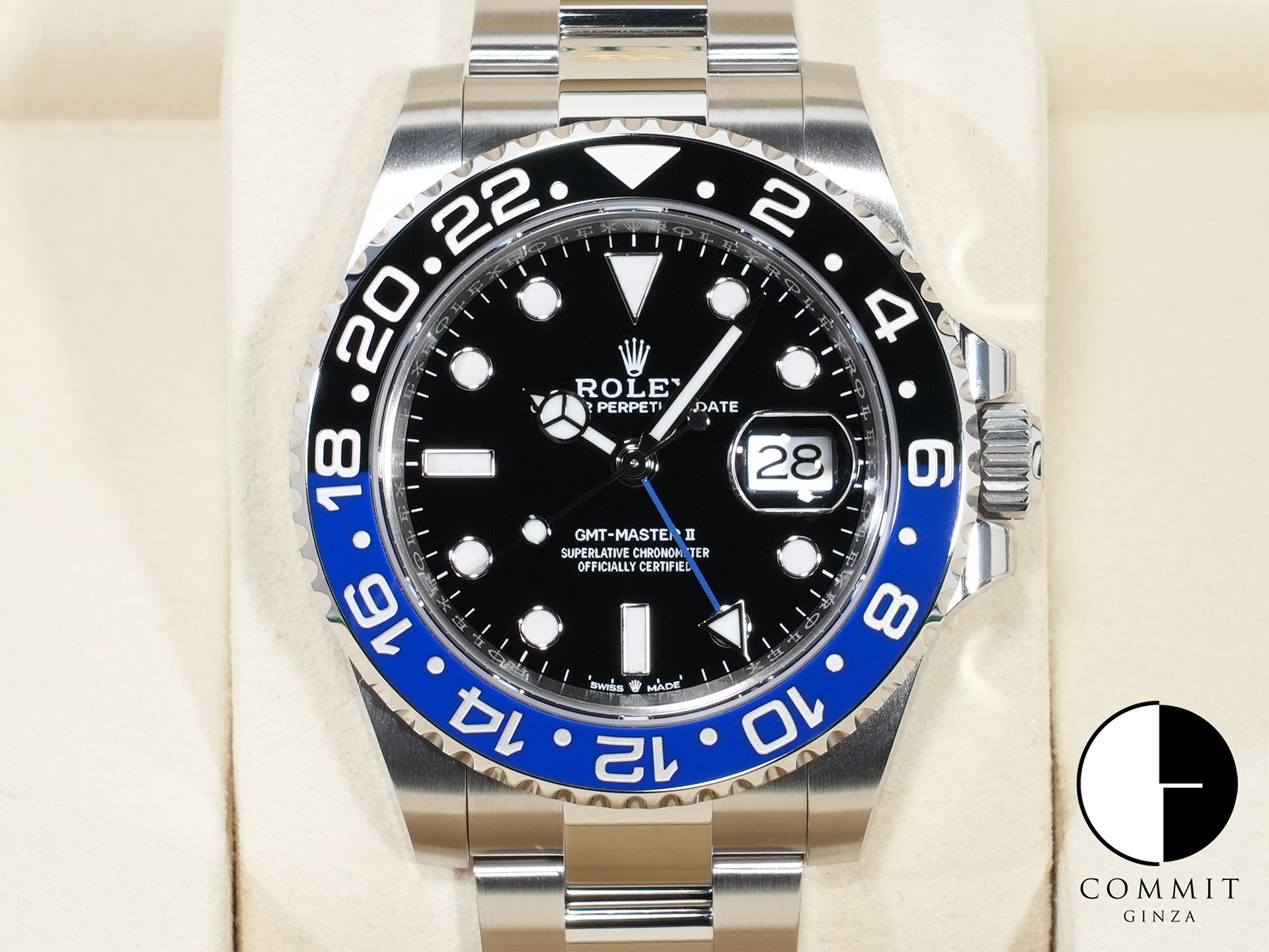 ロレックス GMTマスターII Ref.126710BLNR ステンレススチール ブラック文字盤 オイスターブレスレット 未使用 b55rpyge
