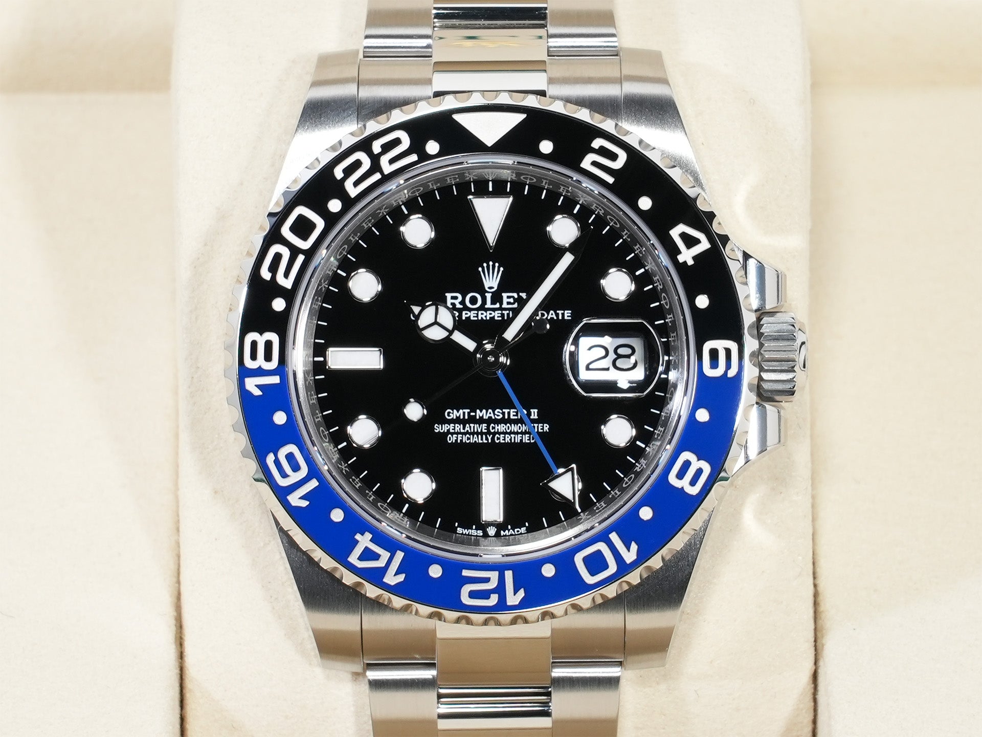 ロレックス GMTマスターII Ref.126710BLNR ステンレススチール ブラック文字盤 オイスターブレスレット 未使用 b55rpyge