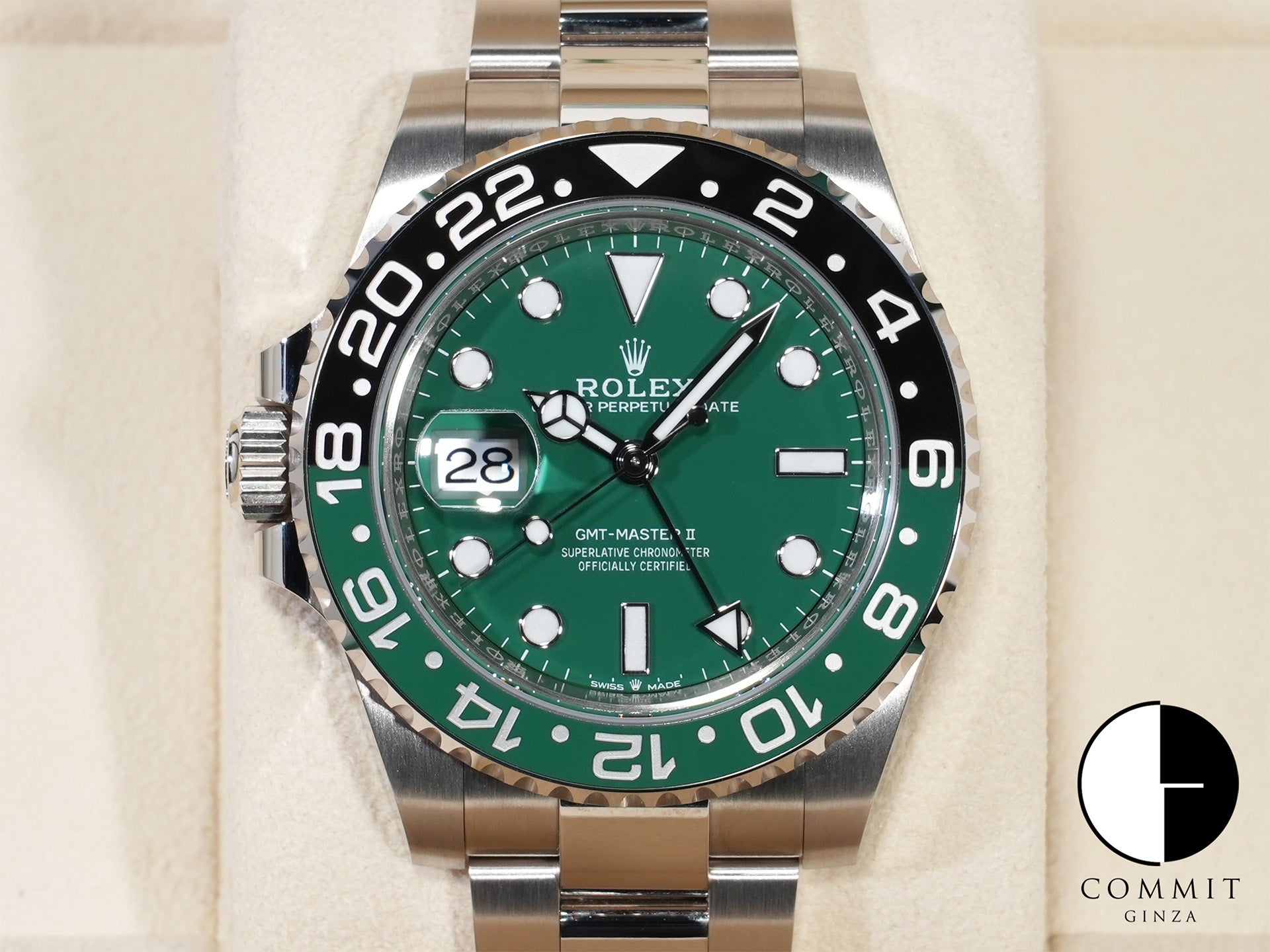 ロレックス GMTマスターII Ref.126729VTNR 18Kホワイトゴールド グリーンセラミック文字盤 未使用 fwjotxzi