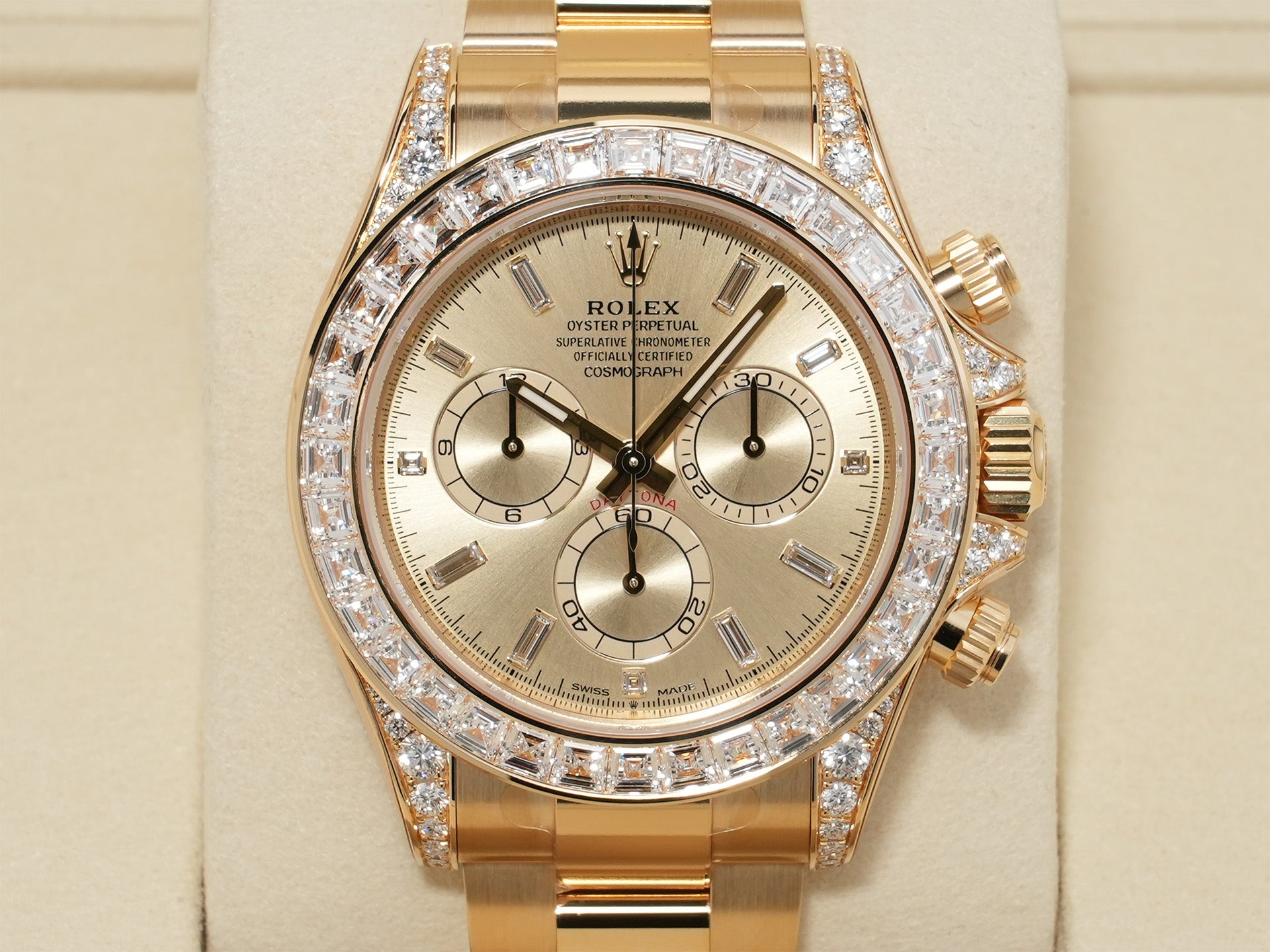 ロレックス デイトナ Ref.126598TBR イエローゴールド ゴールデンx11Pバケットダイヤ文字盤 未使用 e2wpt25j