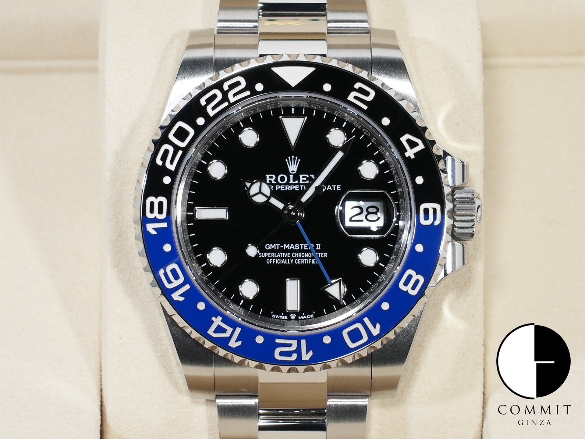 ロレックス GMTマスターII Ref.126710BLNR ステンレススチール ブラック文字盤 オイスターブレスレット 未使用 n4usyujk