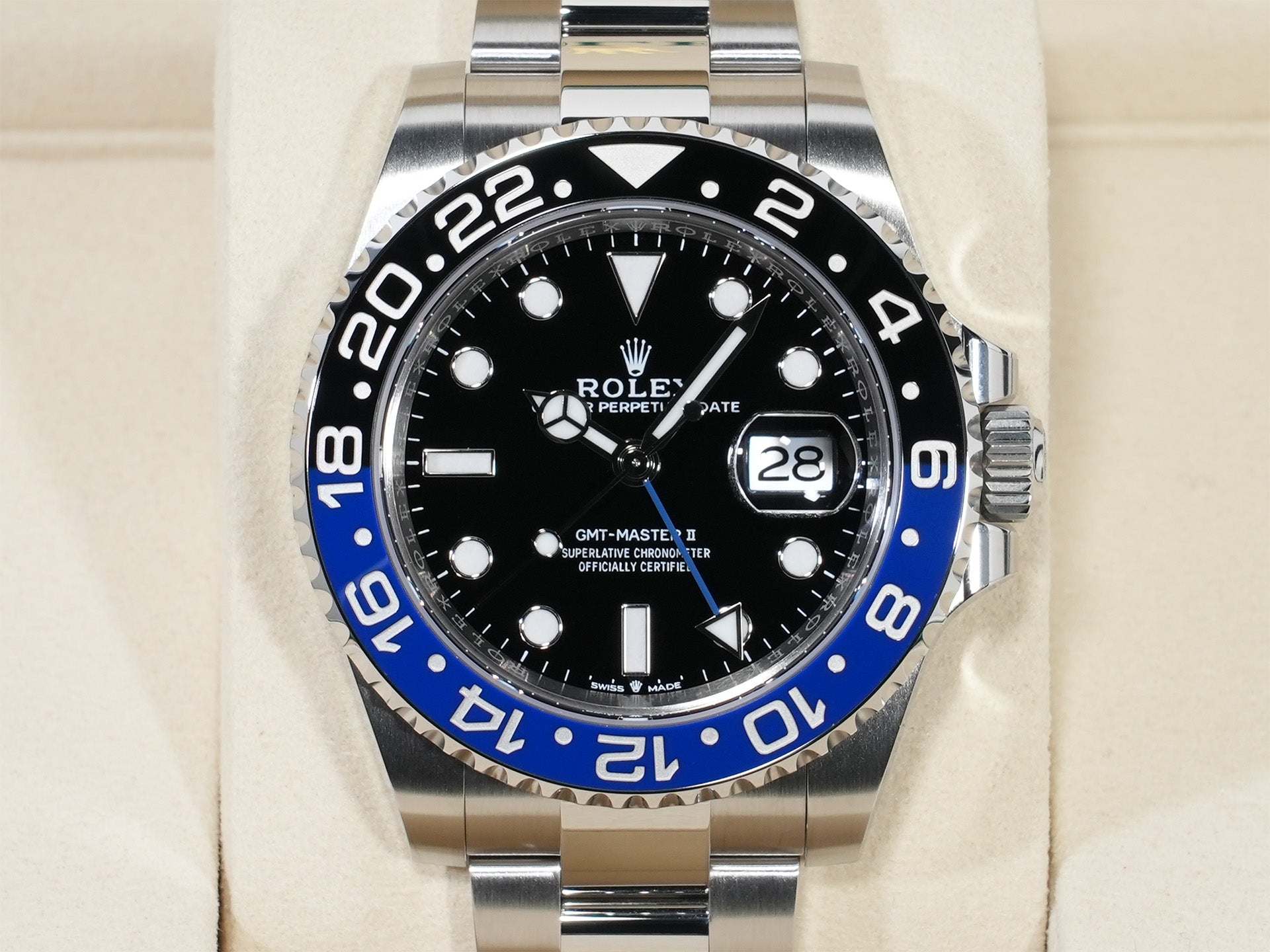ロレックス GMTマスターII Ref.126710BLNR ステンレススチール ブラック文字盤 オイスターブレスレット 未使用 n4usyujk