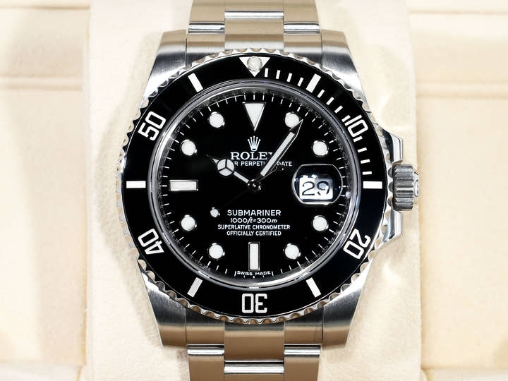 ROLEX Submariner Date Ref. 116610LN Stainless Steel Black Dial Excellent Condition cmdj62zb