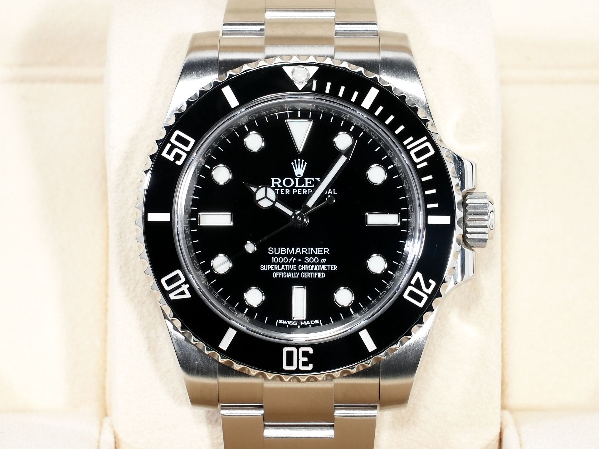 ロレックス サブマリーナー ノンデイト Ref.114060 ステンレススチール ブラック文字盤 美品 xf35vkpm