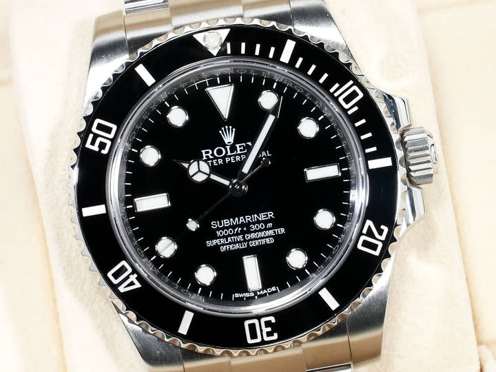 ロレックス サブマリーナー ノンデイト Ref.114060 ステンレススチール ブラック文字盤 美品 xf35vkpm