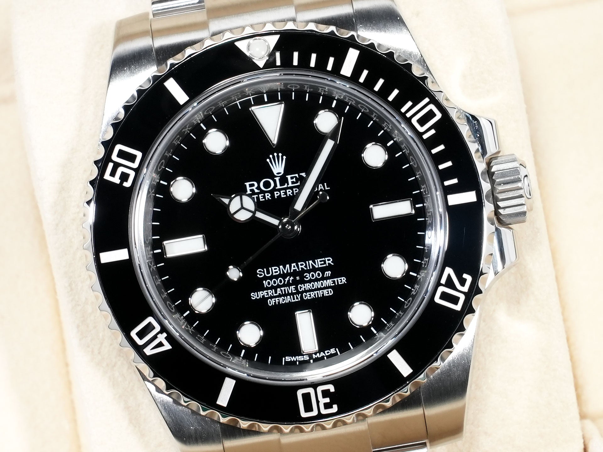 ロレックス サブマリーナー ノンデイト Ref.114060 ステンレススチール ブラック文字盤 美品 xf35vkpm