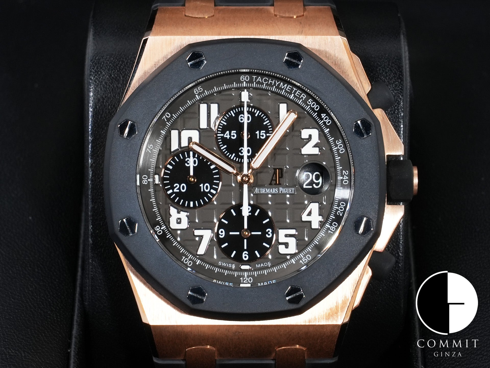 オーデマピゲ ロイヤルオーク オフショア クロノグラフ Ref.26178OK.OO.D002CA.01 ピンクゴールド グレー文字盤 美中古 tuf4v9r8