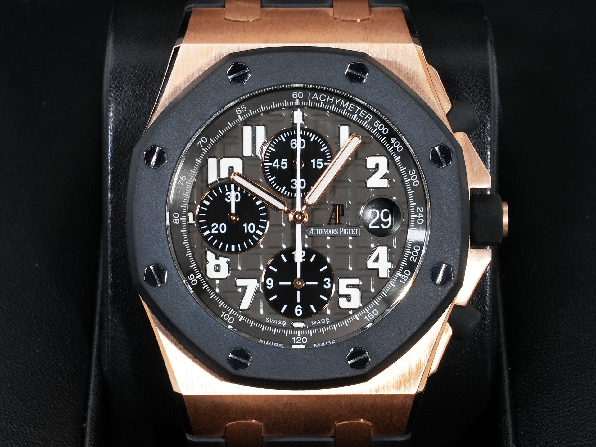 オーデマピゲ ロイヤルオーク オフショア クロノグラフ Ref.26178OK.OO.D002CA.01 ピンクゴールド グレー文字盤 美中古 tuf4v9r8