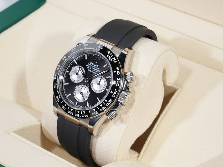 ロレックス デイトナ Ref.126519LN ホワイトゴールド ブライトブラックxスチール文字盤 美中古 ckizf788